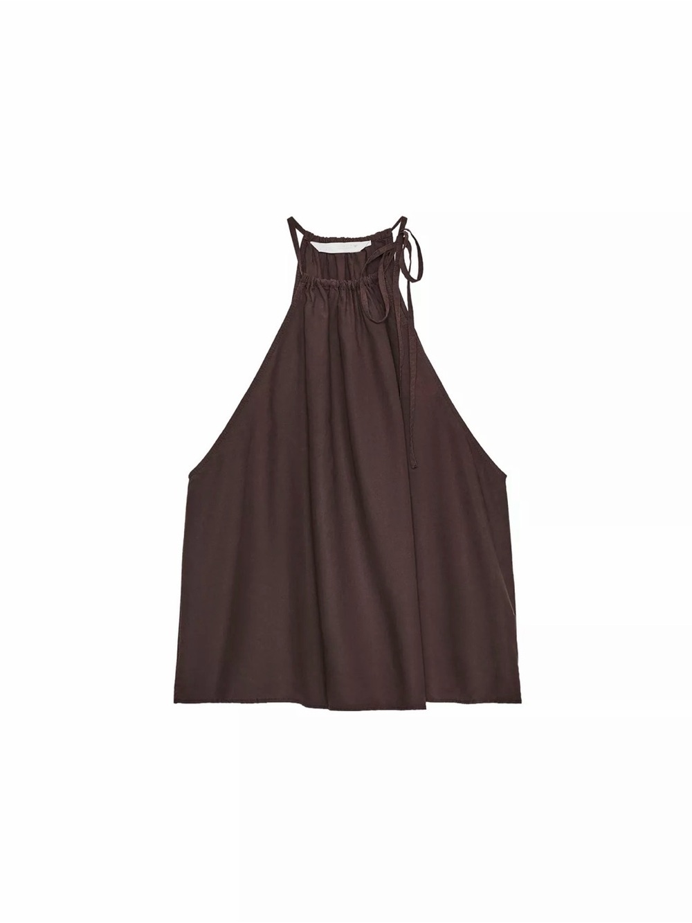 Brown Halter Neck Top